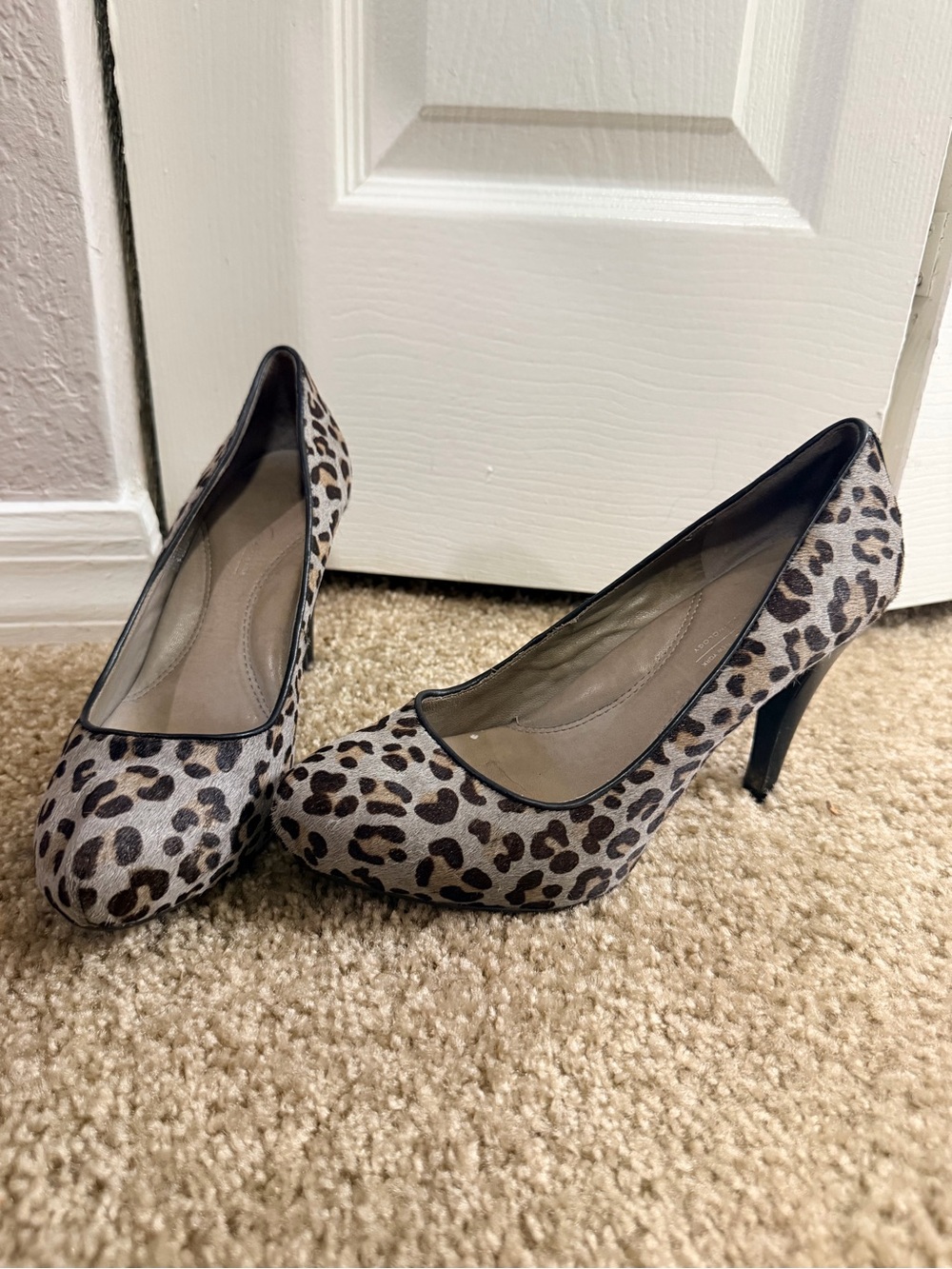 Kenneth Cole New York Leopard Print Calf Hair Pumps Heels Women’s 7M